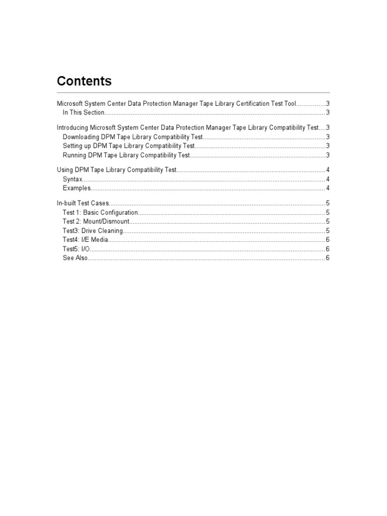 DPM Tape Library Compatibility Guide | PDF | Command Line Interface ...