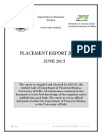 Placement Report 2015