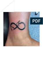 20161 Tatuaje de Infinito de Amor Large