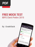 IBPS Clerk 2015 Prelims Mock Test 1