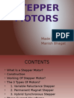 Stepper Motors: Made By:-Manish Bhagat