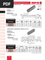 Ground Racks & Joining Gauges - Module 0.5 To 1.5: Iso Class 5 Ground Teeth 20° Pressure Angle