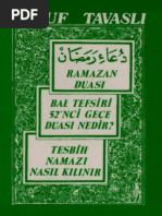 Yusuf Tavasli Ramazan Duasi PDF