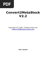 Convert2Metastock V2.2: User Manual