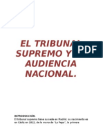 Tribunal Supremo y Audiencia Nacional.