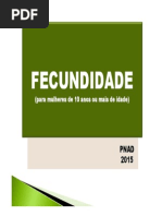 fecundidade - pnad 2015