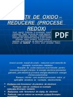 Reactii de Oxido Reducere Procese Redox