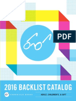 Chronicle Books 2016 Backlist Catalog