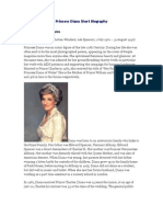 Princess Diana Short Biography