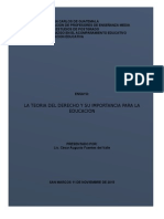 La Teoria Del Derecho y Su Importancia para La Educacion