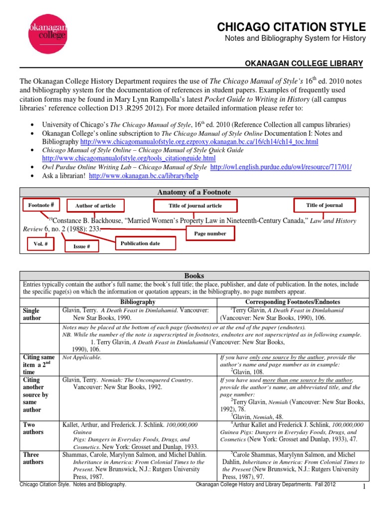 Chicago Manual of Style Note (Typography) Citation