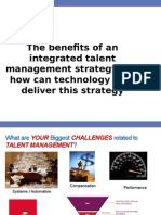 The Benefits of An Integrated Talent Management Strategy and How Can Technology Help Deliver This Strategy