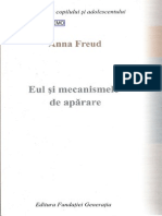 Anna Freud Eul Si Mecanismele de Aparare