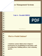 Database Management Systems: Unit 4 - Parallel DBMS