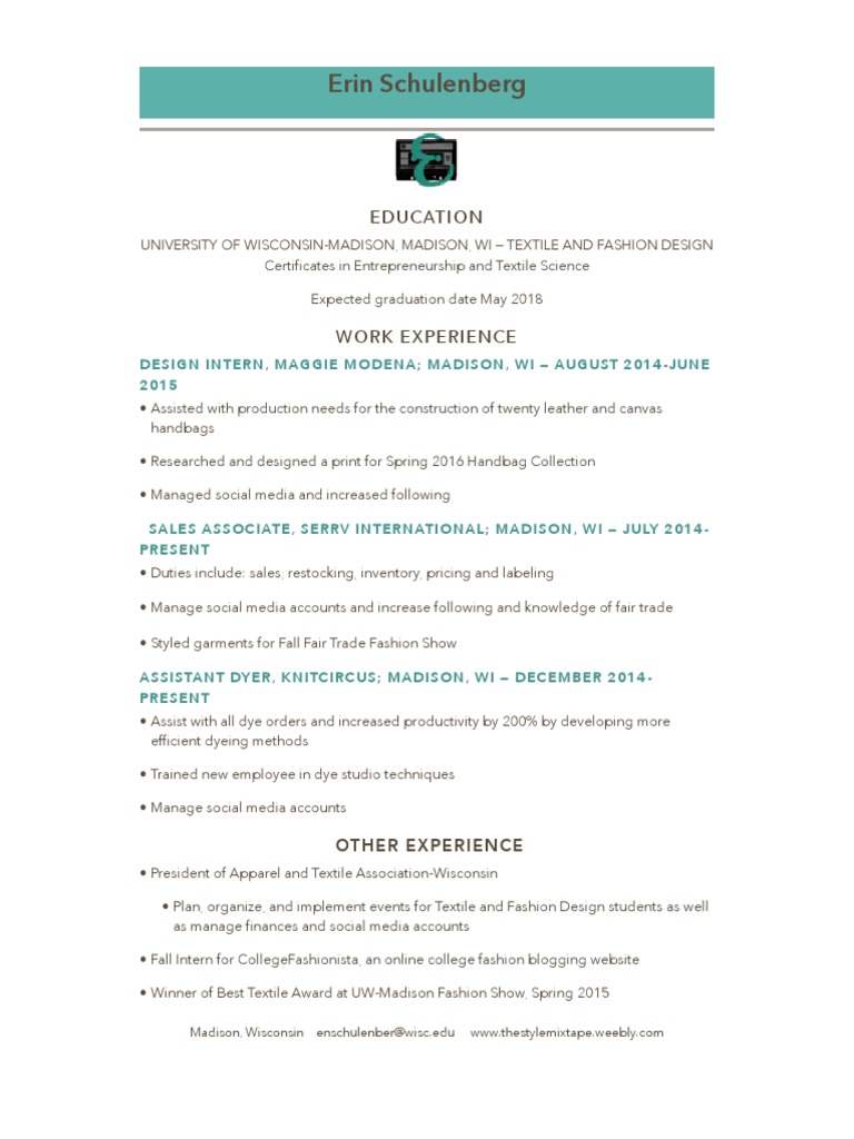 2015resume Schulenbergcorrected | PDF