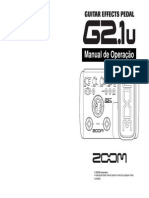 Manual Pedaleira Zoom G2.1u