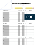 Learning Center Evaluation Form