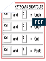 Common Keyboard Shortcuts