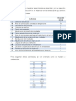 Diagrama de Pert