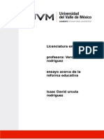 Ensayo-La Reforma Educativa en Mexico