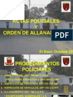 Charla de Actas Policial