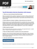 50 Frequently Asked Informatica Interview Questions With Answers