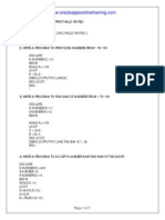 PL SQL Programs