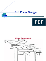 Design of Slab Forms