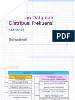 Pertemuan I Penyajian Data & Distribusi Frekuensi