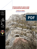 Introducere in Geologie Cu Aplicatii in Speologie - Curs Gratuit