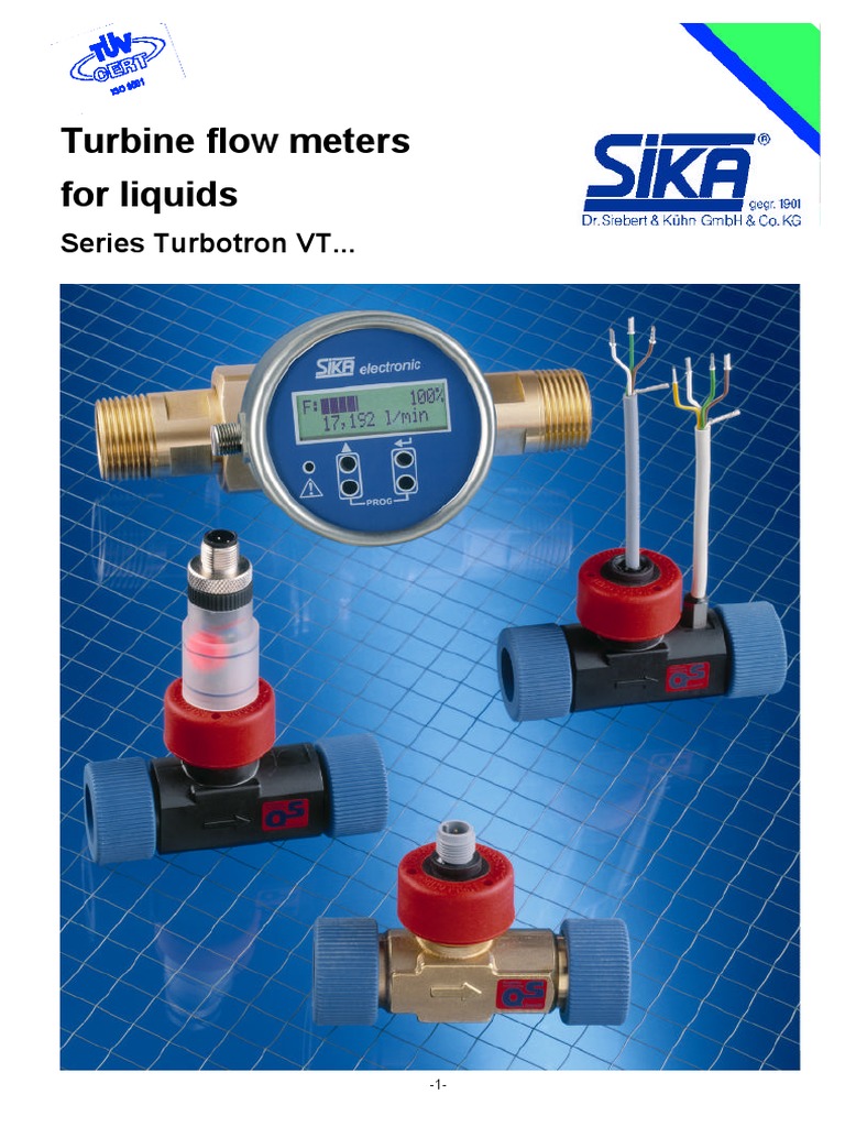 Sika Flow Meters | Electrical Connector | Flow Measurement