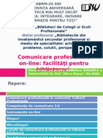 Elena Stratan. Comunicare Profesionala Online: Facilitati Pentru Bibliotecari