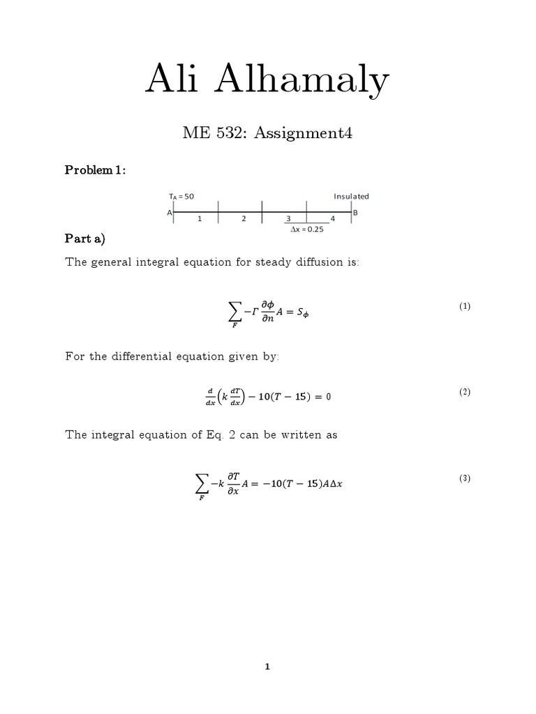 FVM in Heat and Fluid Problem | PDF | Numerical Analysis | Applied ...