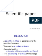 1. Scientific Writing