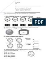 EVALUACIÓN DE MATEMATICA Graficos