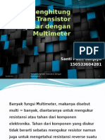 Cara Menghitung Kaki Transistor Bipolar Dengan Multimeter