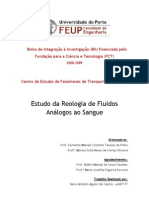 Reologia de Fluidos e Suspensões de Partículas análogas ao Sangue