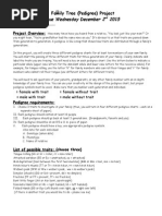 Family Pedigree Project Hbio