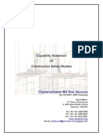Capability Statement of Construction Safety Studies
