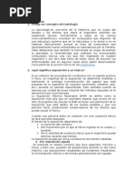 Actividades de Toxicologia