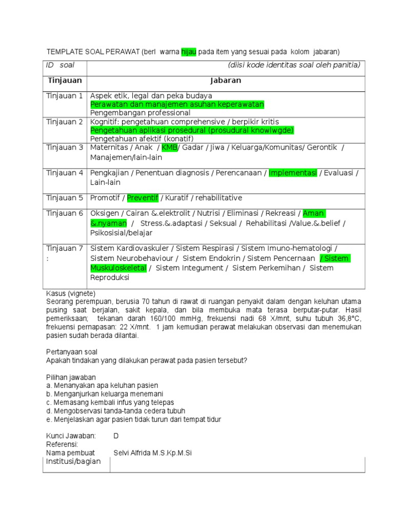 Contoh Soal Etik