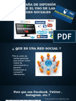 Campaña de Difusión Sobre El Uso de Las Redes Sociales