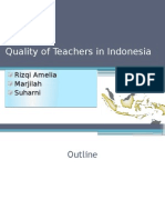 Quality of Teachers in Indonesia