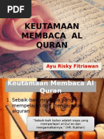 Download Keutamaan Membaca Al Quran Ppt by Ayu Rizky Fitriawan Ayu SN290987684 doc pdf