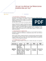 Cuál Es La Sanción Por No Efectuar Las Retenciones o Percepciones Establecidas Por Ley