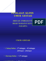 Penilaian Umur Gestasi