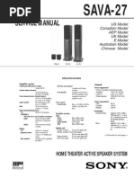sony sava 27 active speaker system