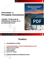 Resultados Principales I Estudio El Mercado de Edificaciones en Cusco