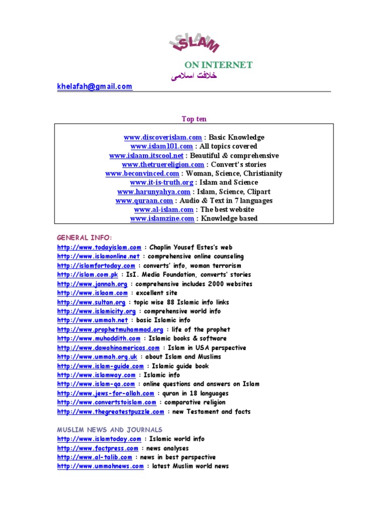 Islam On Net | PDF