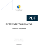 Improvement Plan 